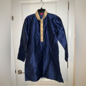 Ethos Traditional Indian Blue Kurta Long Sleeve Lightweight Kid’s Wear